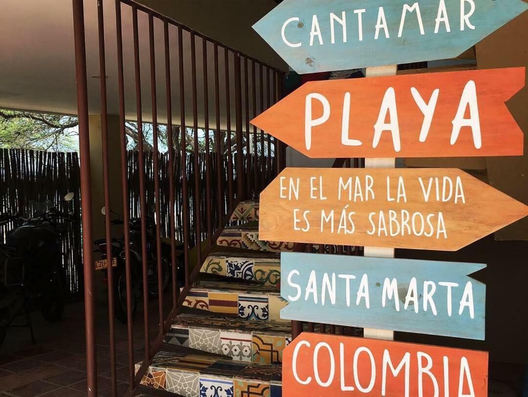 The Cantamar Beach Hostel Santa Marta  Exterior foto